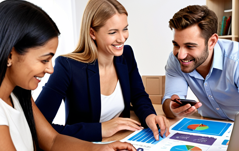 **
A diverse group of people, some smiling, some looking thoughtful, examining charts and graphs on tablets and laptops. In the background, stylized icons representing different investment types (houses, small businesses, consumer goods). Focus on a feeling of collaboration, analysis, and informed decision-making. Keywords: P2P lending, investment diversity, financial analysis, technology.
**